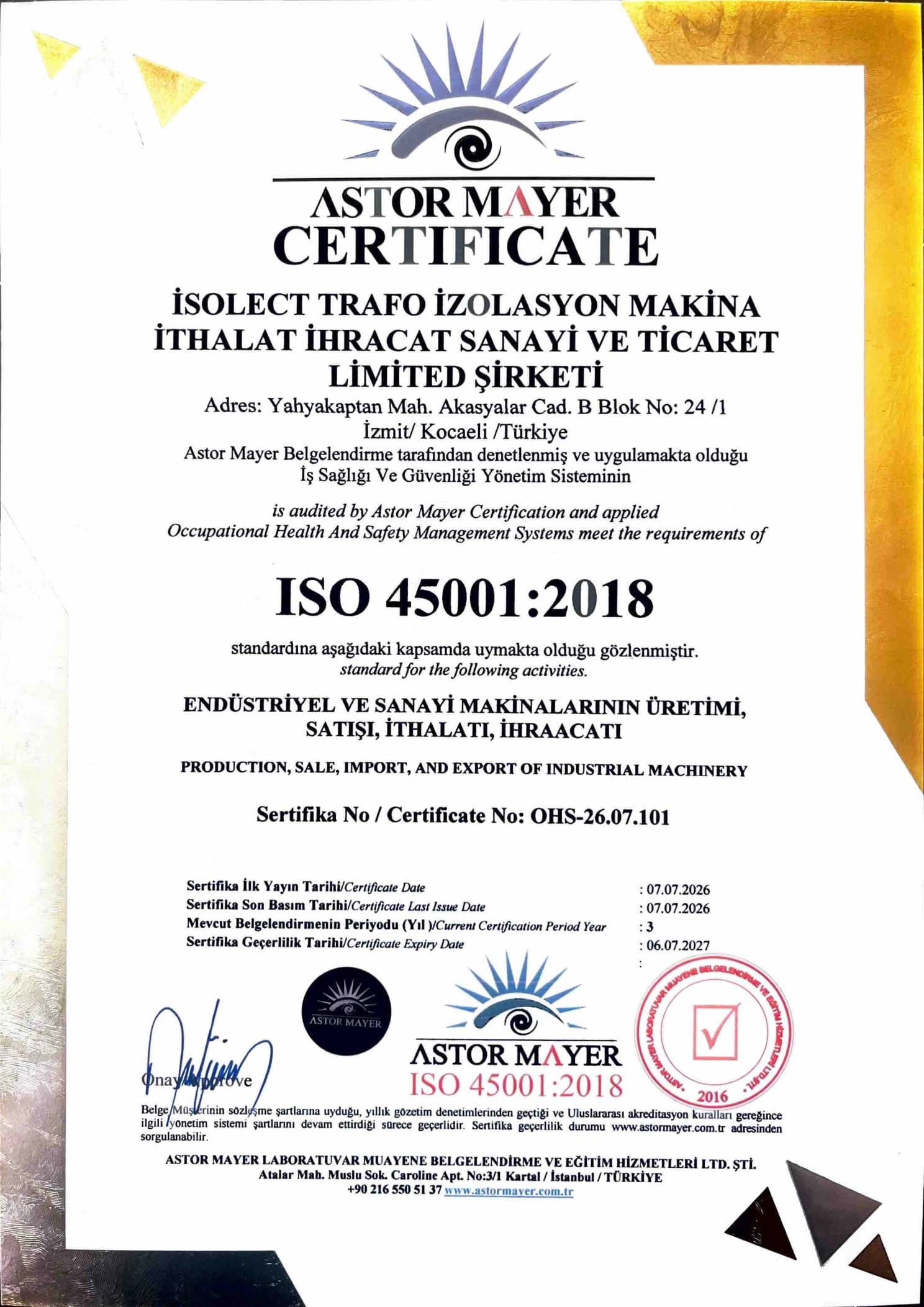 ISO 45001:2018